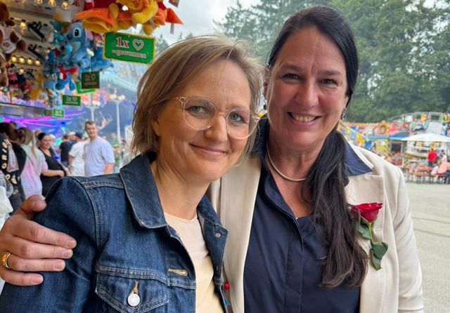 Mit Franziska Brantner auf dem Biberacher Schützenfest